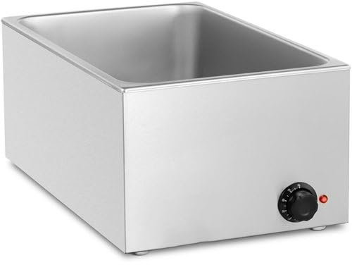Commercial Bain Marie GN 1/1 Electric Catering Food Warmer 0.6kW Adjustable Temp Range 540x340x300mm by Stalwart