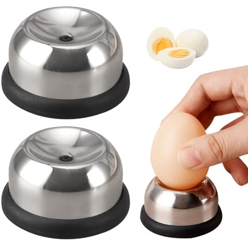 2 Pcs Eierpiekser,Eierstecher,Eierstecher Eipicker,Eier Piekser,Lustiger Eierpflücker, Eierschläcer Aus Edelstahl,Spülmaschinenfest Chick Egg Hole Puncher Multi Chopper Eipicker (Schwarz)