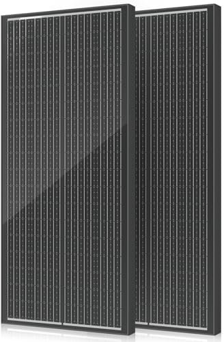 Lot de 4 panneaux solaires monocristallins 100 W 12 V 200 W
