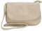JENNIFER JONES - Kleine Damen Umhängetasche - Brauttasche - Schultertasche mit vielen Fächern (Abendtasche, Beige)