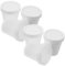 PEPLAYTAL 6pièces Conteneurs à Glace Réutilisables De Récipients De Stockage Transparent Pour Glace Fait Maison Boîte De Réfrigérateur Idéale Pour Fruits Et Autres Aliments