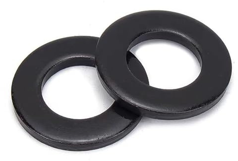 30 Stück M8 Unterlegscheiben Schwarz, Edelstahl-Unterlegscheibens Flache M8 x 24 x 2 mm, Karosseriescheiben, Rostfreie Dichtung Beilagscheiben für Schrauben und Bolzen