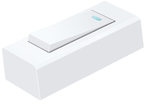 Angoily Interruttore a Pulsante Singolo Da Parete Per Lampada Piccola, Mini Accessorio Luce Domestica Multifunzione Semplice Da Installare Per Uso Quotidiano