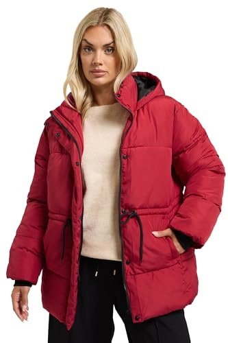 Yours Curve Leopard Short Padded Coat - Women's - Plus Size Curve