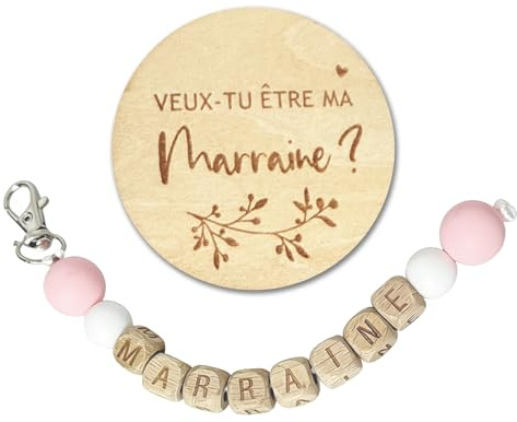 Cadeau Marraine Demande Porte-Clés