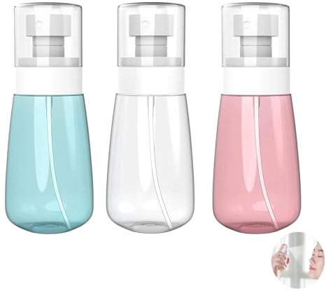 3 PCS Small Spray Bottle, Travel Spray Bottle, Fine Mist SprayBottle, for Perfume Skincare Makeup Lotion, Travel, Leak Proof (60ml)