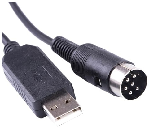 WUUXLIZMX USB to Serial Converter FTDI FT231XS USB 6Din RS232 Seriell Konverter CAT Programmierkabel for Radio TS-850 TS-450