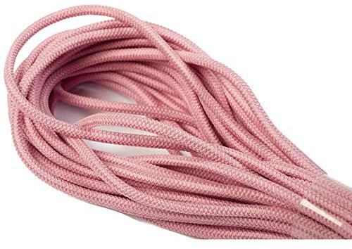 Jajasio 10 m Gummikordel 3mm, Elastische Kordel Auswahl aus 37 Farben Gummischnur Elastische Kordel/Farbe: 07 - rosa