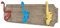 HAKU Möbel Garderobenleiste bunt, Vintage, Massivholz, Metall - Maße: B 35 cm x H 8 cm x T 13 cm, Style: Industrial