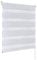 Rapid Teck® Duo Rollo Doppelrollo Weiß 60cm x 150cm ohne Bohren Klemm Seitenzugrollo Kettenzugrollo Vario Jalousie