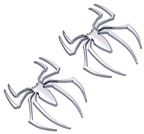 RoverOne 3D Fahrzeug Embleme Spinne Form Auto Aufkleber Universal Metall Chrom Auto Motor Aufkleber Aufkleber