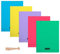 Lot de 5 Cahiers 24 x 32 cm 48 Pages Couverture Polypro Petits Carreaux Avec 1 Règle Marque-Page en Bois Blumie