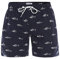 MaaMgic Badehose für Herren Jungen Badeshorts für Männer Schnelltrocknend Surfen Strandhose Surf Shorts mit Mash-Innenfutter MEHRWEG, Navy Blau Fischgräte, L