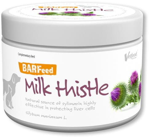 Vetfood BARFeed Mariendistel | Unterstützt die Leber | Barf für Katzen & Hunde | Rohfütterung | 200 g