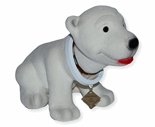 RAKSO Wackel Figur junger Eisbär Wackelfigur H 17 cm Dekofigur mit Wackelkopf