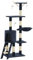 vidaXL Arbre à Chat avec Griffoirs en Sisal 138 cm Bleu Foncé Grattoir à Chat