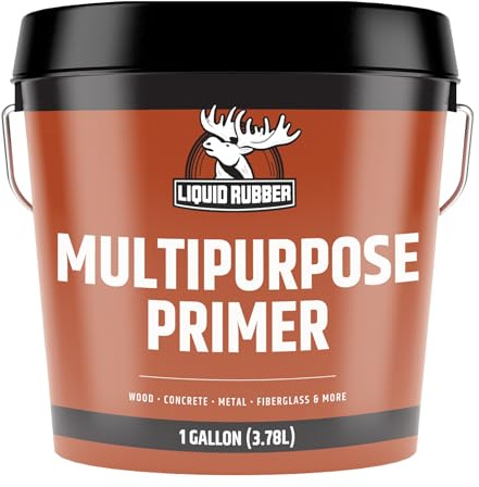 Liquid Rubber Multipurpose Primer for Concrete, Wood, Metal, 1 Gallon