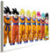 AK ART Son Goku alle Formen Dragonall Leinwandbild Kunstdruck Wandbild Wanddeko (70 x 50 cm)