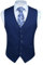 Enlision Bleu Marine Gilet Costume Homme Coton Casual Formel Gilets sans manche homme Veste pour Mariage Business 3XL