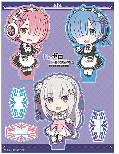 Azu Maker OVA Re:Zero - Starting Life in Another World Memory Snow Acryl Charakter Ständer Emilia & Rem & Ram