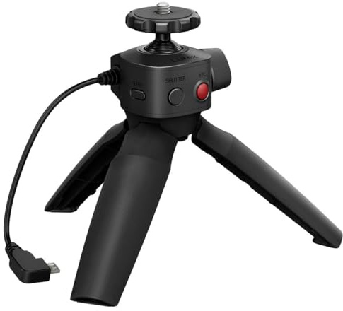 Panasonic LUMIX Tripod Grip USB Micro-B Wired Connection with Video Rec, Shutter and Sleep Button – DMW-SHGR1