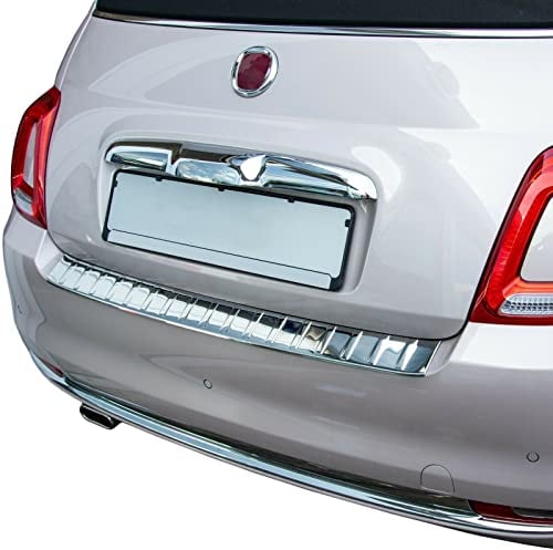 Ladekantenschutz Edelstahl CHROM kompatibel für FIAT 500 FACELIFT | 500C CABRIO 2016-2020 | premium Qualität von RECAMBO