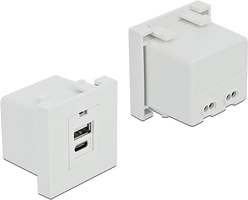 Easy 45 USB Ladeportmodul 1 x USB Typ-A + 1 x USB Type-C(TM)