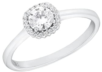 Amor Ring 925 Sterling Silber Damen Ringe, mit Zirkonia synth., Silber, Kommt in Schmuck Geschenk Box, 2035651