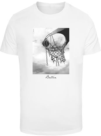 Mister Tee Herren Ballin 2.0 Tee T Shirt, Weiß, XL EU