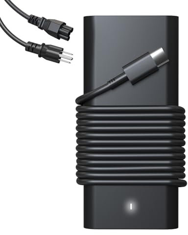 Cargador USB C para laptop de 65 W y 45 W para adaptador Dell: repuesto Chromebook 3100 3400 5190 2 en 1 Latitude 5420 7420 7400 7410 5300 5520 3380 5285 5290 XPS 13 9300 9310 Cable de alimentación