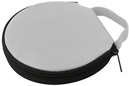 URFEDA Bolsa para CD, 20 capacidades, portátil, funda para CD/DVD, cartera, monedero, cine, almacenamiento de CD, organizador de DVD portátil, funda para casa, coche, viajes, gris