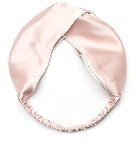 Bandeau de yoga pour femme – Bandana spa pour maquillage de femme, bain de fille, masque facial pour femme (rose)