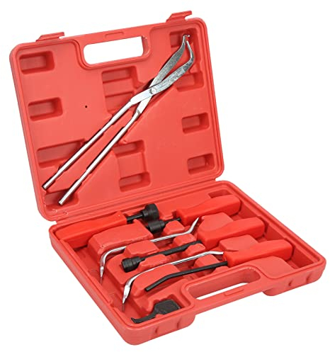 Kit di Attrezzi per Freni a Tamburo, 8 Pezzi Strumento di Avvolgimento della Pinza del Freno Universale, Compressore per Molle del Freno, Pinze per Molle del Freno, Set di Cucchiai del Freno, Strument