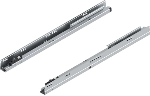 Blum Tandembox Korpusschiene Seitliche Montage Metall Schubladenschiene 30kg, Silber, 550mm