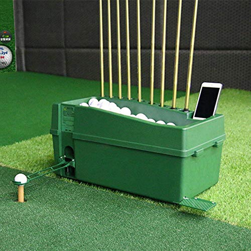 Golfball Spender für Golfschläger, Golfball Automatisch Pitching Maschine Einstellba Dispensor Golf Training Halbautomatisch (Kein Strom/Kein Strom Erforderlich)