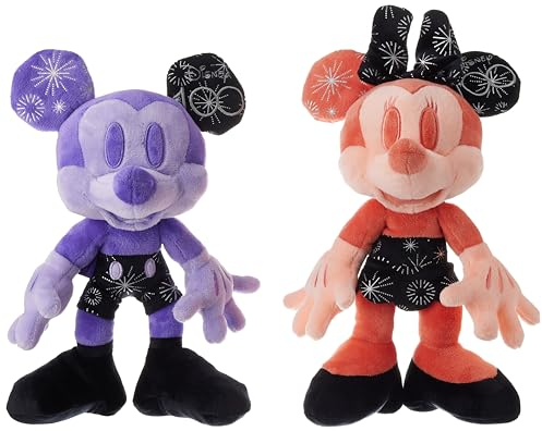 Disney 100 Jahre, Mickey und Minnie Mouse, Amazon Exclusiv Set 4, limitiert, 33cm Plüschfiguren, Sammlerstück, Sonderedition, Geschenkkarton, Micky Maus, ab den ersten Lebensmonaten