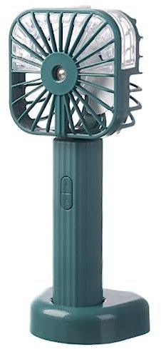 Ventilador Portatil Ventilador Pequeño Ventilador De Nebulización Con Rociador De Agua Ventilador De Mano Ventilador Doméstico Para Viajar A Casa Ventilador Mano Ventilador Portátil ( Color : Grün , S