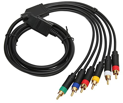 Lazmin112 RGB RGBS Multifunktionales Verbundkabel, Hochflexibler, Weicher, Stabiler Komponenten-AV-Kabeladapter, mit 4 BNC-Köpfen, für NGC, für N64, für SFC, für SNES