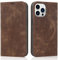 QLTYPRI Wallet Case for iPhone 15 Pro Max 6.7 inch Compatible with Magsafe Charger, Magnetic Flip Folio PU Leather Phone Case with RFID Blocking Card Holder Slots Kickstand Shockproof Cover - Brown