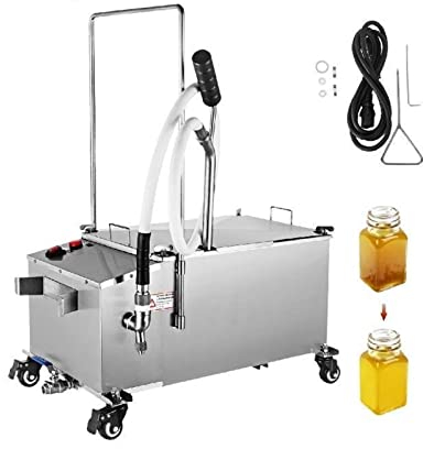 22 40 58L Macchina filtro olio elettrico Macchina for estrazione olio in acciaio inossidabile Pressa idraulica commerciale for elettrodomestici Facile da usare per professionisti e principianti(40L (8