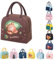 WYSUMMER Lunch Bag, Tote Bag für Frauen, Karton Cool Lunch Box Kühltasche Wasserbeständiger Lunch Organizer für Kinder und Studenten Reise Picknick School(Kaffee Avocado)