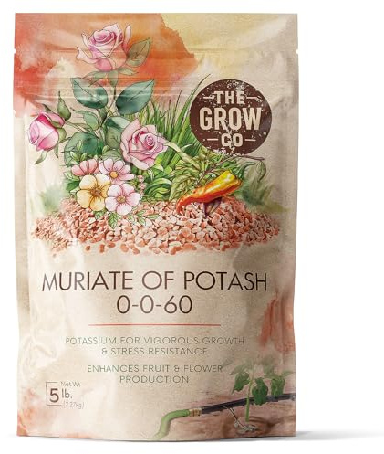 Muriate of Potash Fertilizer, 0-0-60 NPK Ratio for Plants, 5 lbs