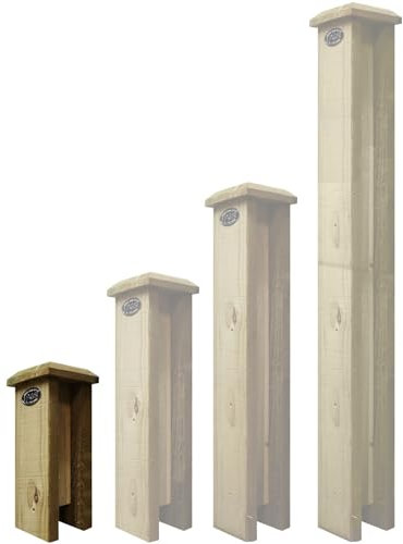 Premier Garden Supplies Concrete Post Extenders (2-WAY STRAIGHT) W.100mm x D.100mm x Height 1ft (30cm) Designed for Flat or Bobble Top Posts Can be self adjusted for Pyramid Top