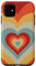 iPhone 11 Retro Heart Phone Case Vintage Style Sixties Seventies Case