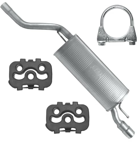 Polmo Schalldämpferset Auspuff Endtopf für Opel Corsa 4 IV D 2006-2014 1.4 Schrägheck