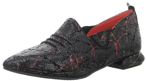 Simen Damen Slipper Schwarz Rauleder, Größe:39, Farbauswahl:schwarz