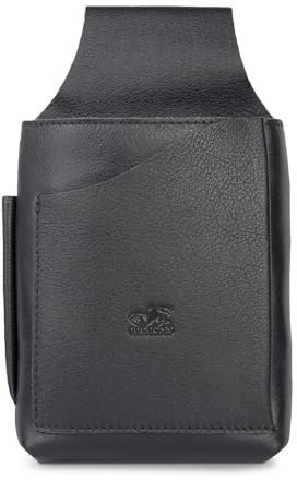 Kellnerholster, Kellnerhalfter, Kellnertasche, Kellner-Set, Holster, Halfter, Gürteltasche aus Echt-Leder, Modell 92430 - Jahn-Lederwaren (Schwarz)