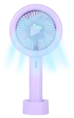Pequeño Ventilador De Computadora Personal Con Base - Ventilador De Mano Con Agua | Pequeño Ventilador De Pestañas Mujer | Ventilador Pequeño De Escritorio Con Base | Funciona Con Pilas Ventilador De