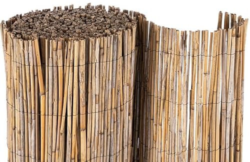 Nova Forma Canisse en Roseau Naturel Roseau – Brise Vue en Fibres Naturelles Robustes & Fil en Nylon – Pare Vue pour terrasse, Balcon, Patio, Jardin, etc. – 200x600 cm