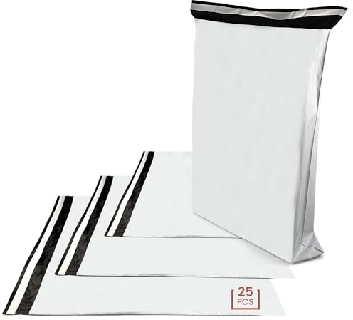 Netuno 25 Folien Versandtaschen 31 x 42 cm Verpackungen zum verschicken Versandtaschen vinted Plastikbeutel Folienversandtaschen Kleidung Textilien t-shirt bags packaging